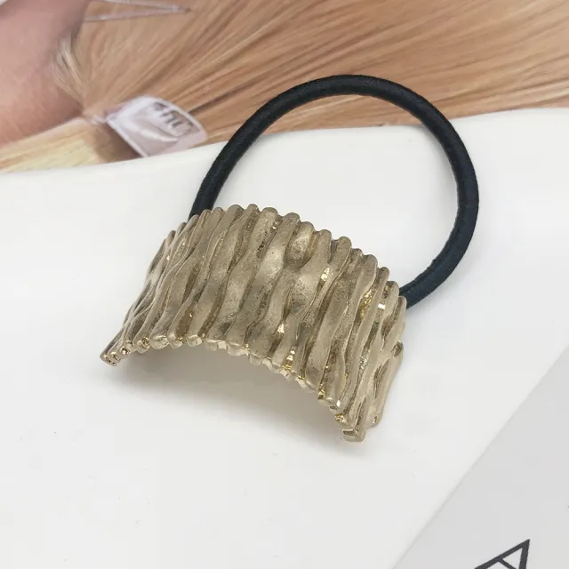 High Sense Hair Accessories Hair Rope Stylish And Simple Gold - Shop at LoveMi