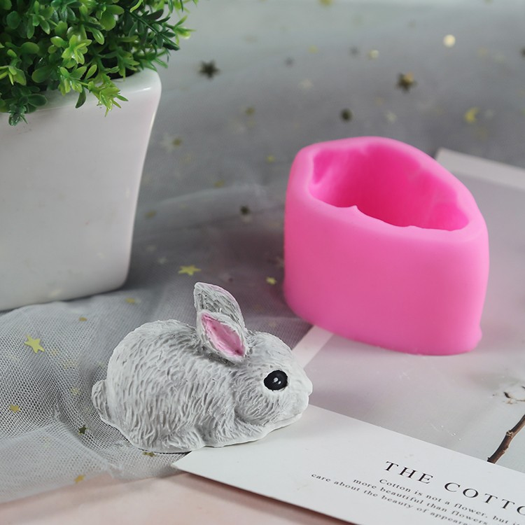 Title 8, Rabbit Fondant Silicone Mold Car Aromatherapy G...