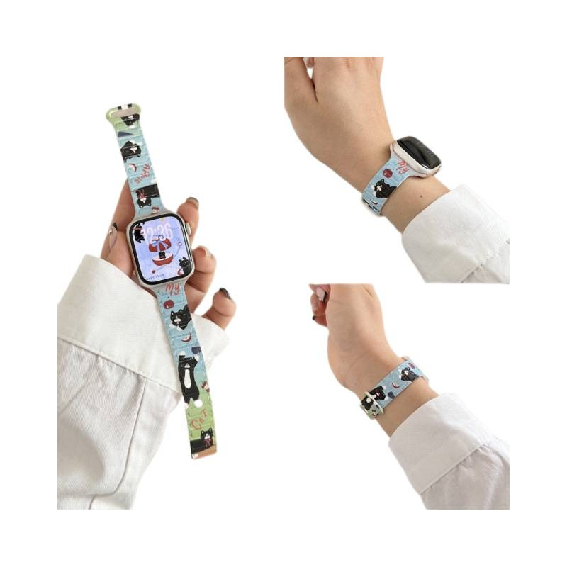 Illustrated Silicone Magnetic Watch Strap