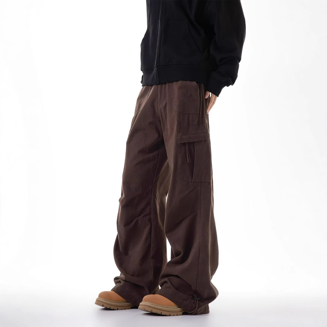 New Multi-pocket Loose-fit Workwear Casual Pants