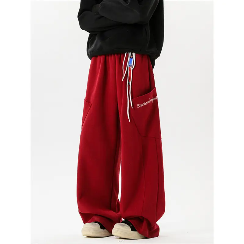 Retro Sports Trousers Loose Wide Leg Leisure Pants