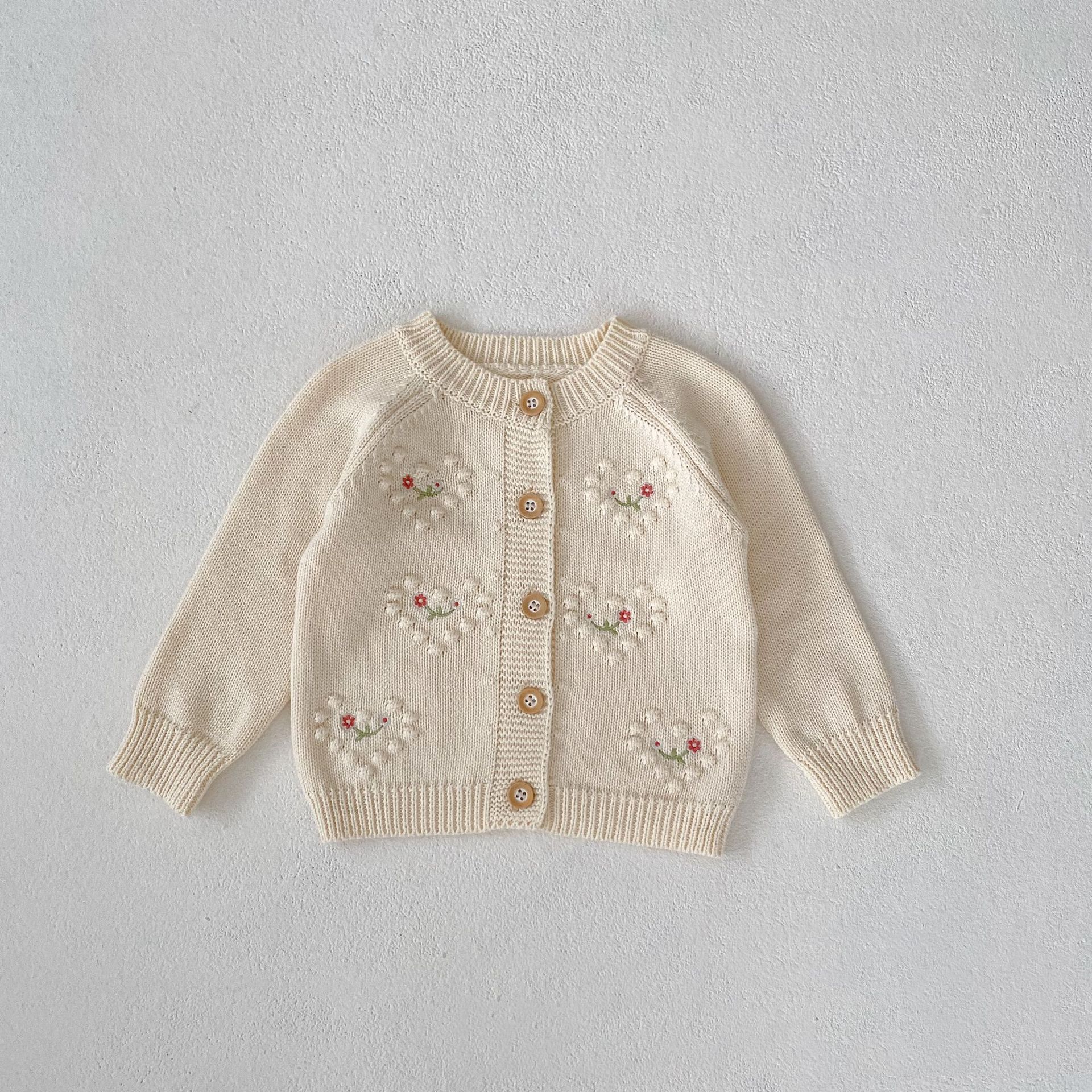 Title 19, Meisjes gebreide cardigan tweedelige set herfst...