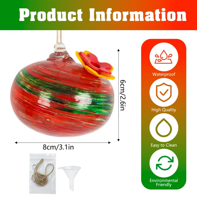 One Outdoor Courtyard With Glass Bird Feeder Jh6 - Shop at LoveMi