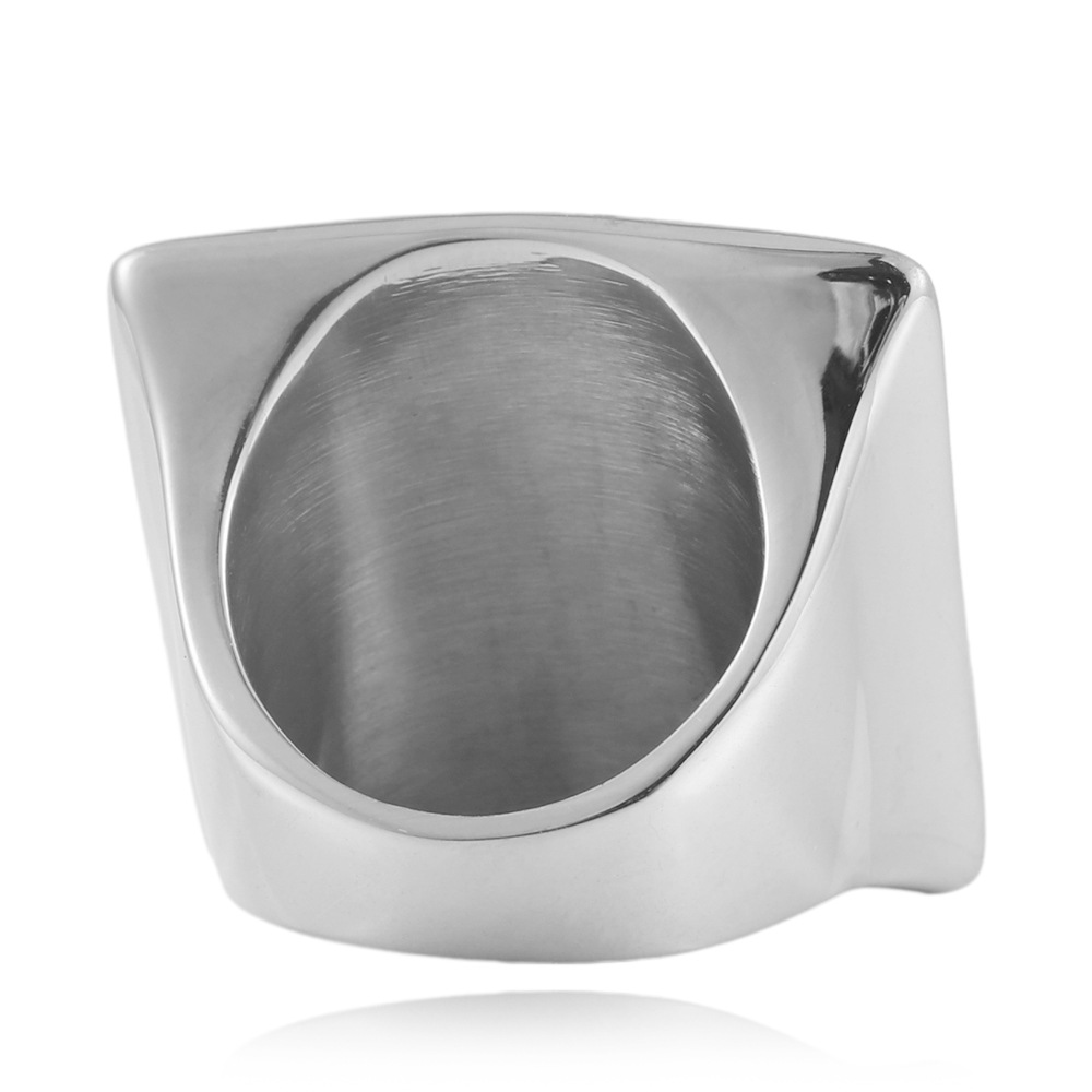 Titanium Steel Square Fashion Trendy Men's And Women's Ring