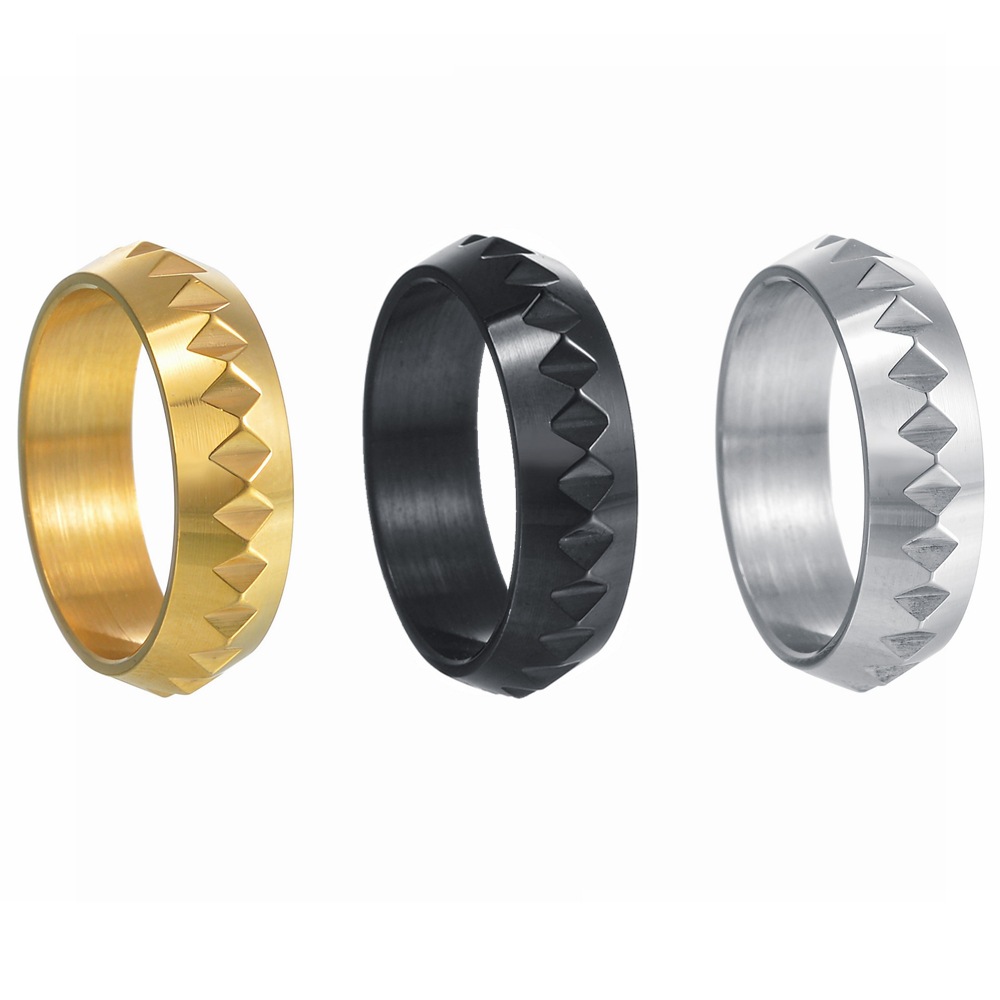European And American Self-defense Ring Men And Women Punk Style Titanium Steel