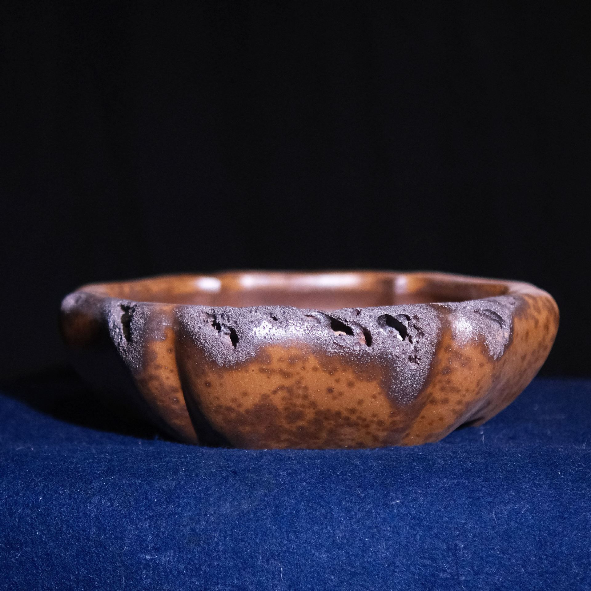 Zisha Flower Pot Wood-fired Irregular Shape