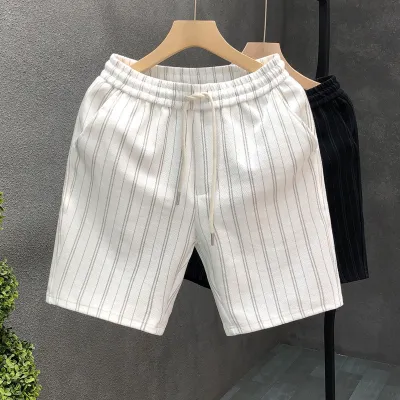 Striped Casual Shorts Men's Lightweight One Hundred Outer Wear Five Points