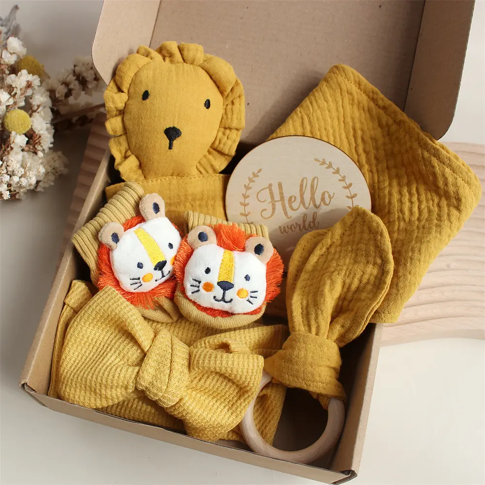 Baby Rabbit Lion Appeasing Towel Socks Saliva