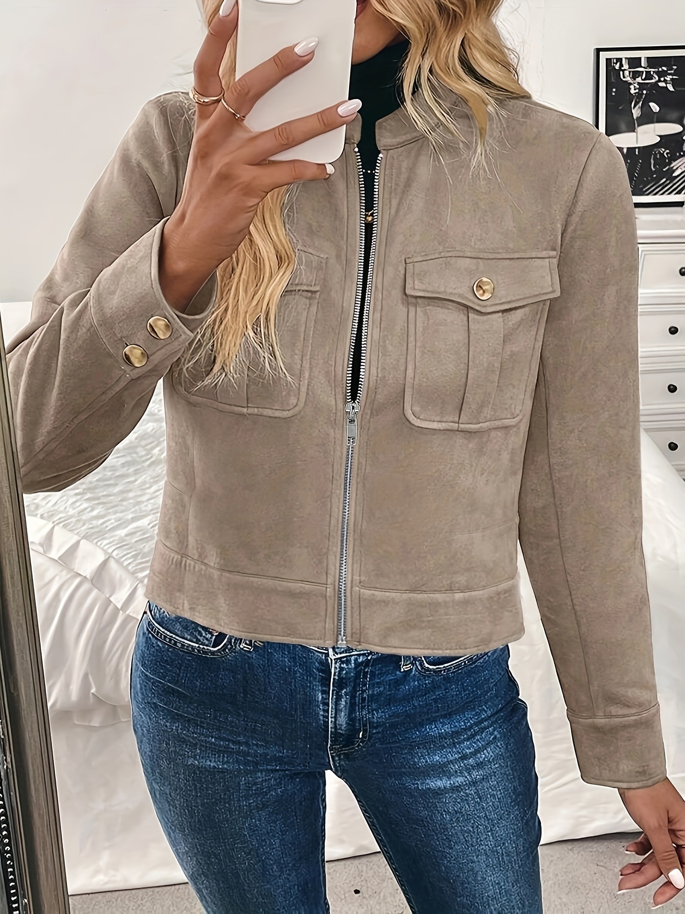 All-match Light Luxury Short Fashionable Coat Jacket