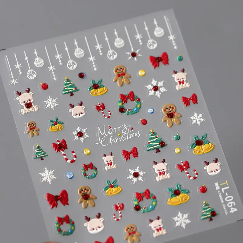 Craft 3D 5D Christmas Nail Sticker Relief