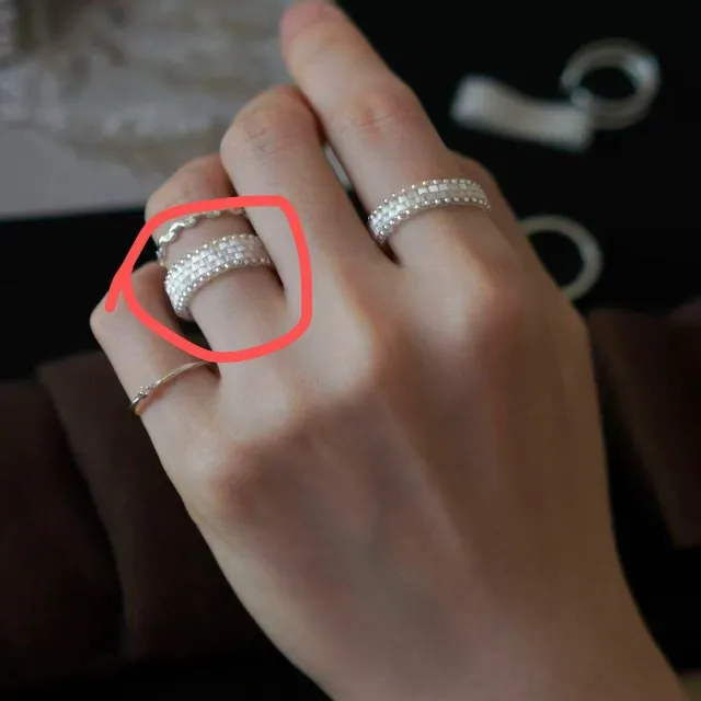 Glaze Bead Handmade String Ring Retro Minority Design High grade Ring For Women Five - Shop at LoveMi