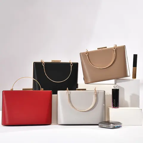 Solid Color Simple Double Ring Bag