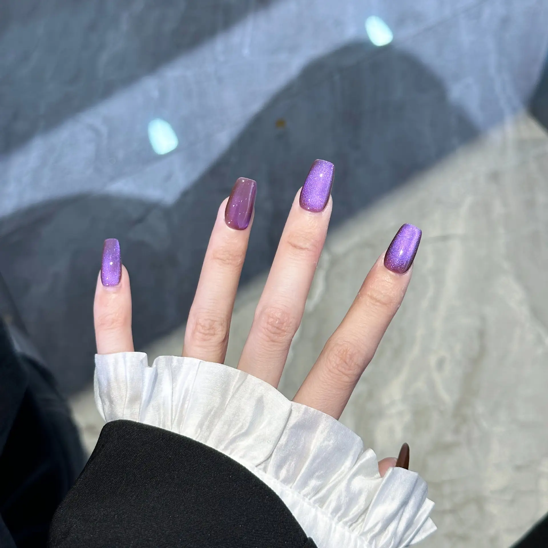 Womens Solid-color Handmade Wearable Nails