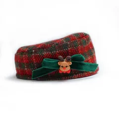 Pet Christmas Cat Hat Bib Dress Up Clothes - Christmas Stewardess Cap - View 1