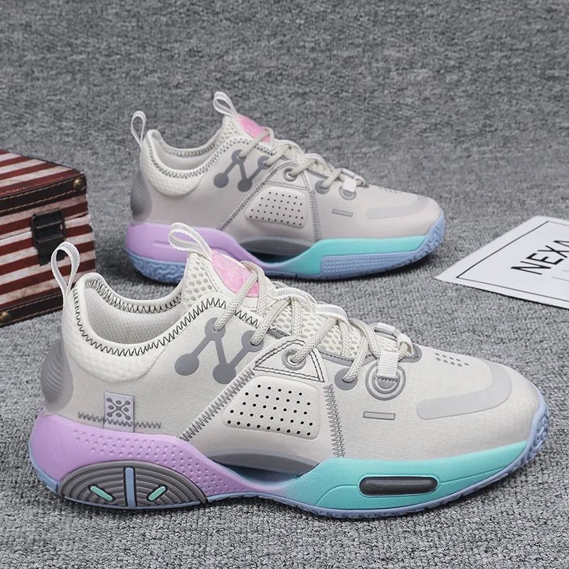 Cotton Candy Basketball Shoes Men's Sneakers - Cotton Candy-38