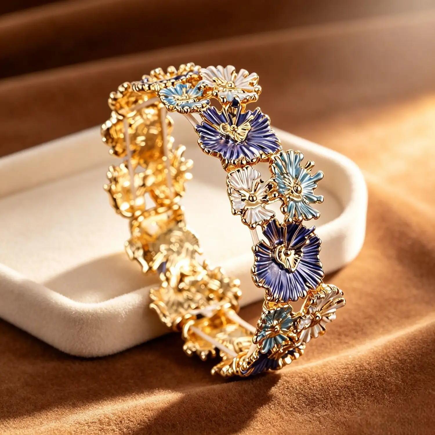 Niche Lightly Luxurious High-end Flower Bracelet