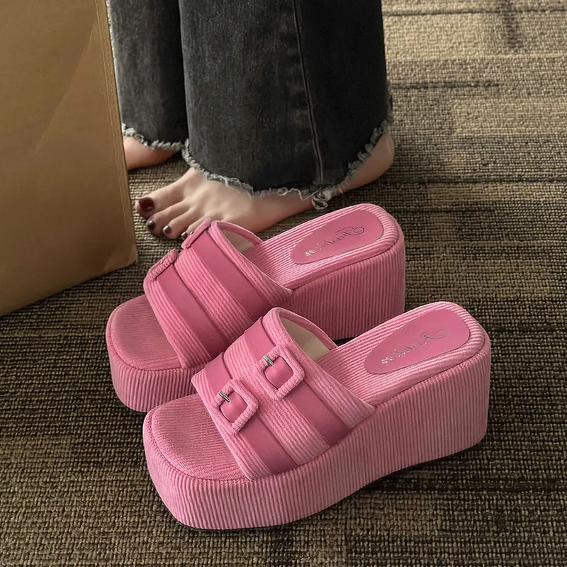 Simple All-match Wedge Platform Women's Sandals