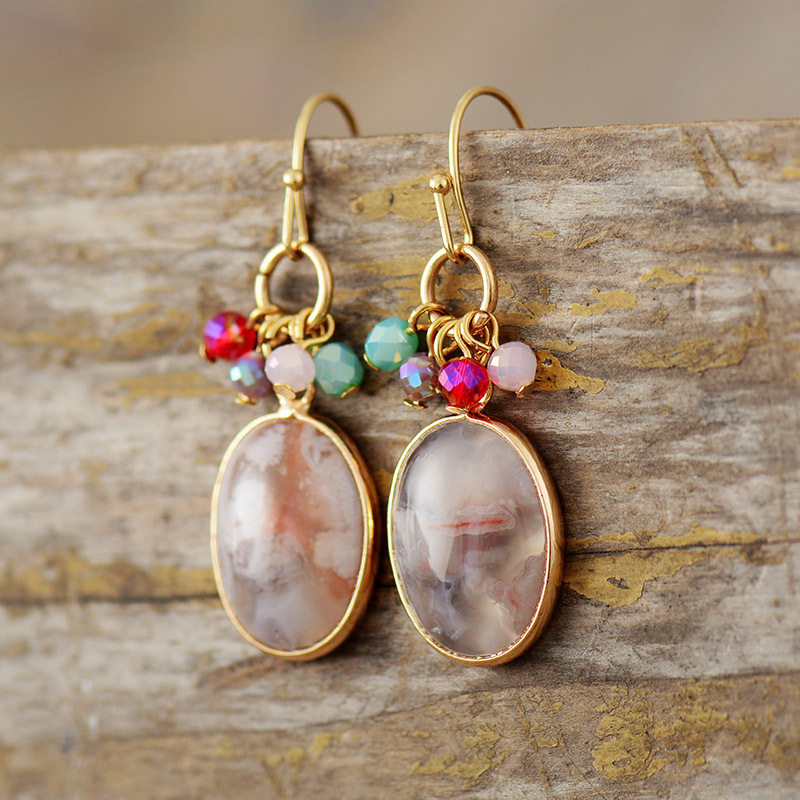 Retro Sweet Handmade Womens Waterdrop Earrings