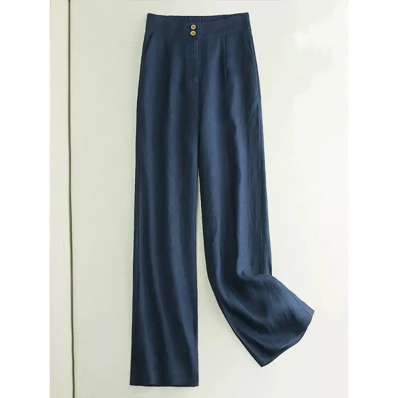 Linen Wide-leg Women's High Waist Cotton And Linen Casual Pants