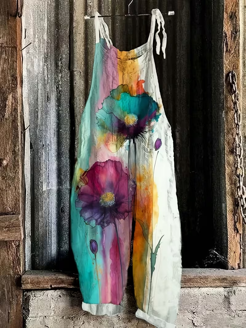 3D-printed Suspender Casual Pants Suspender Overalls 5