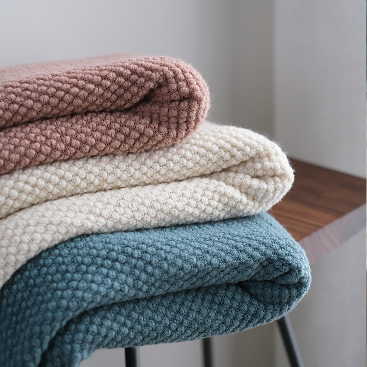 Thick Knitted Casual Sofa Blanket