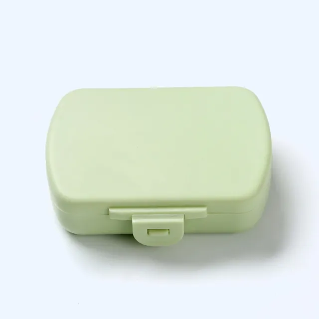 Mini Six compartment Moisture proof Capsule And Pill Storage Box Green - Shop at LoveMi
