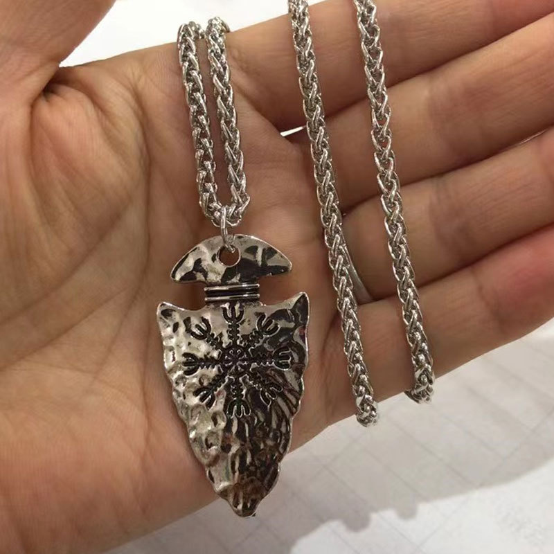 Viking Pirate Spear Rune Party Punk Necklace