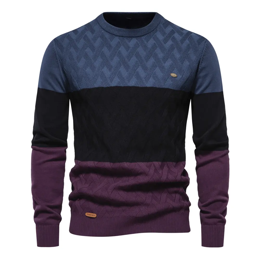 Men's Fashion Slim Round Neck All-matching Sweater