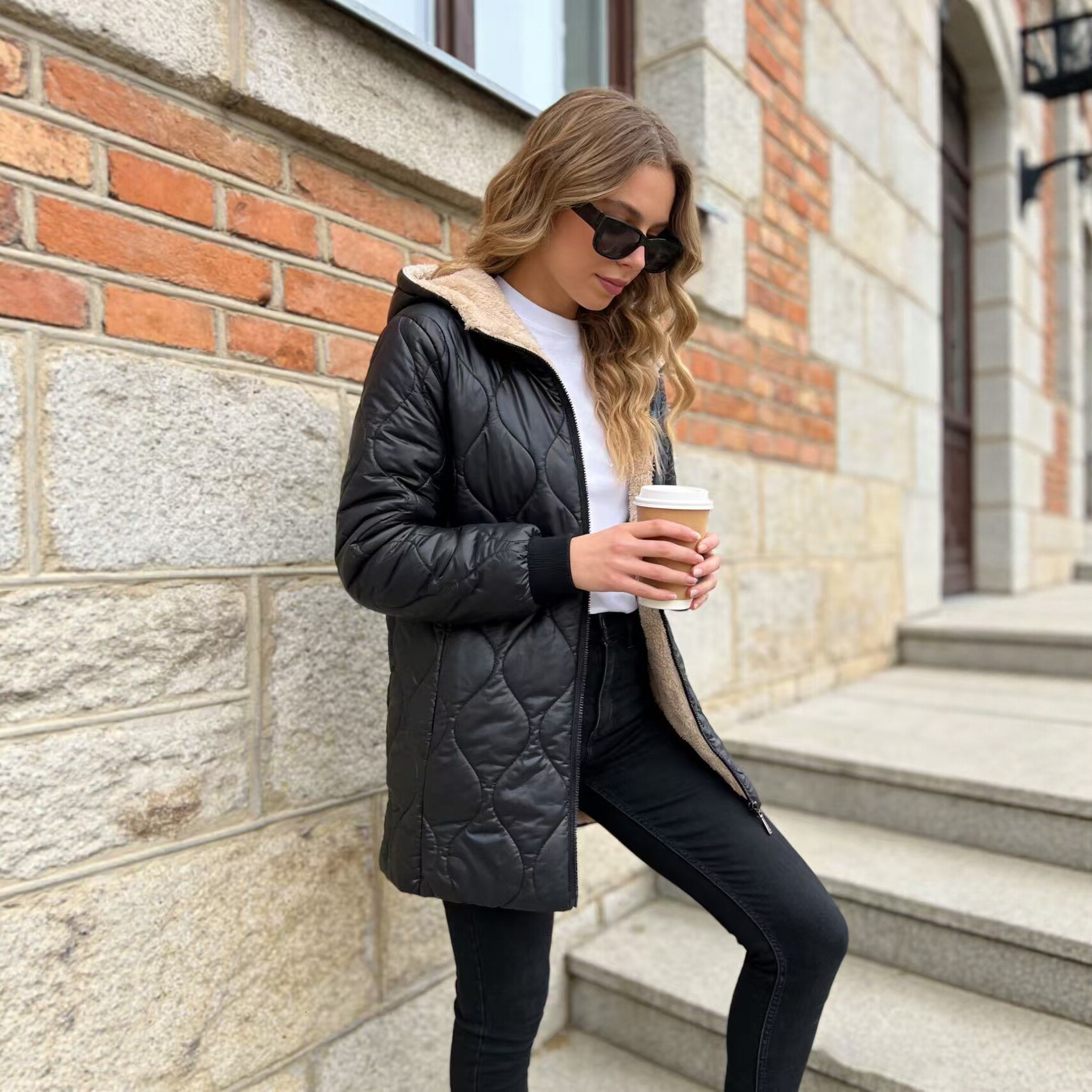 Women's Hooded Cotton-Padded Warm Coat