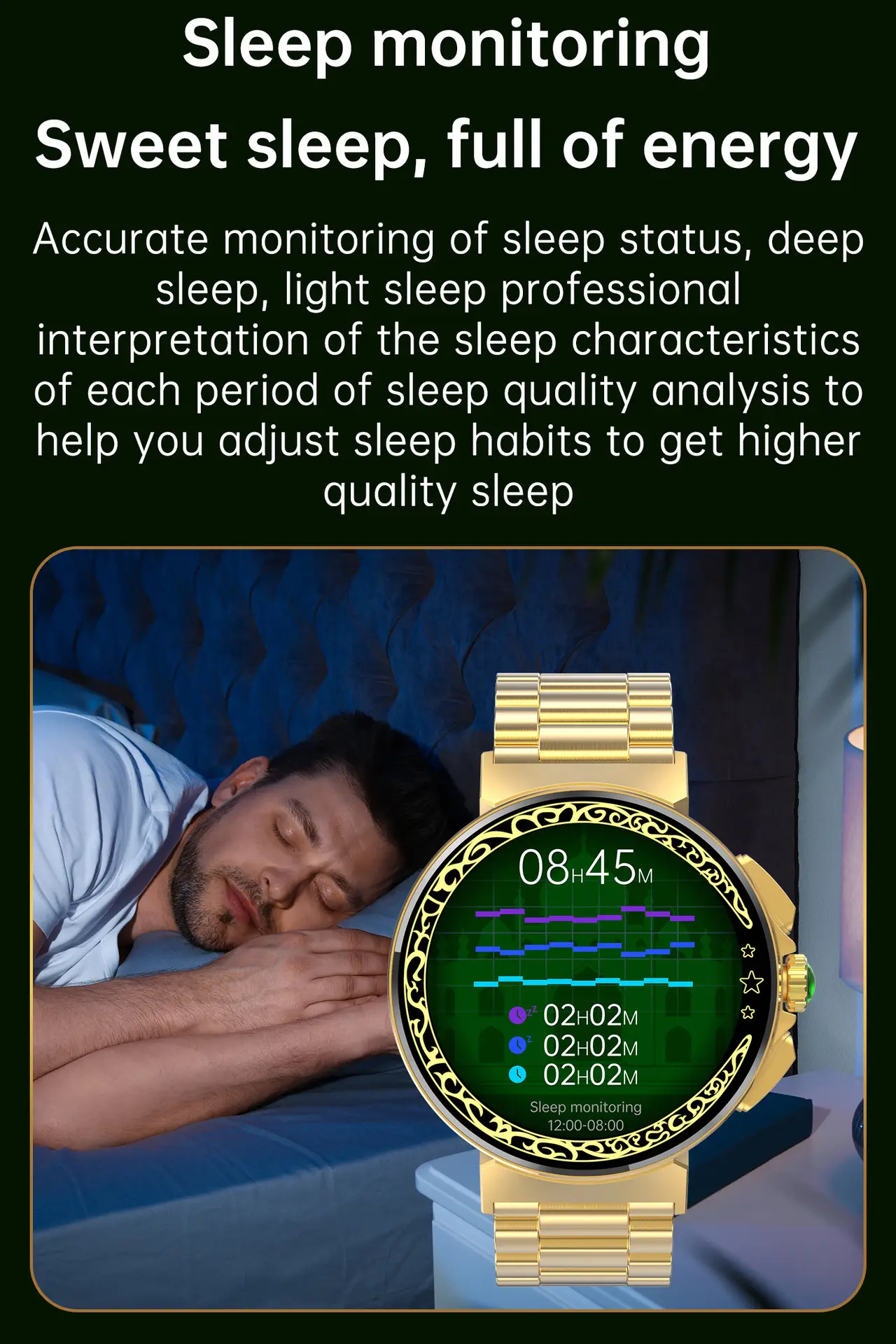 Health Monitoring Sports Bluetooth Watch