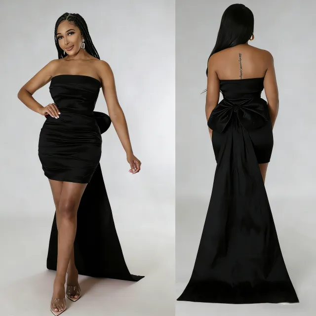 Fashionable Slim Fit Womens Short Dress Black - Shop at LoveMi
