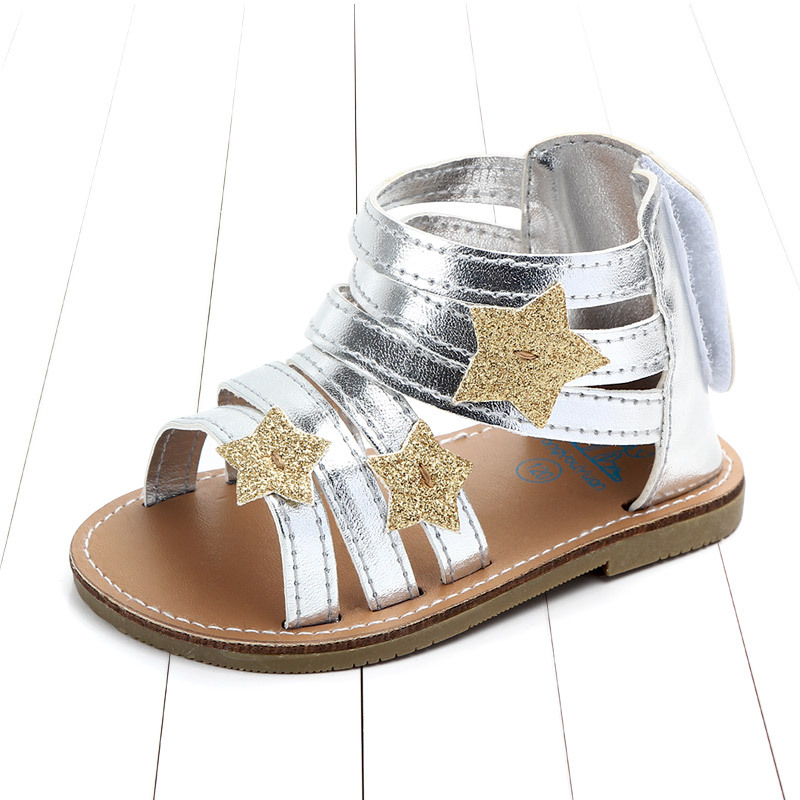 Title 5, PU lederen ster baby meisjes anti-slip sandalen...