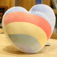 Cute Cloud Rainbow Pillow Office Chair Backrest Decorative Cushion - Love Blue - View 1