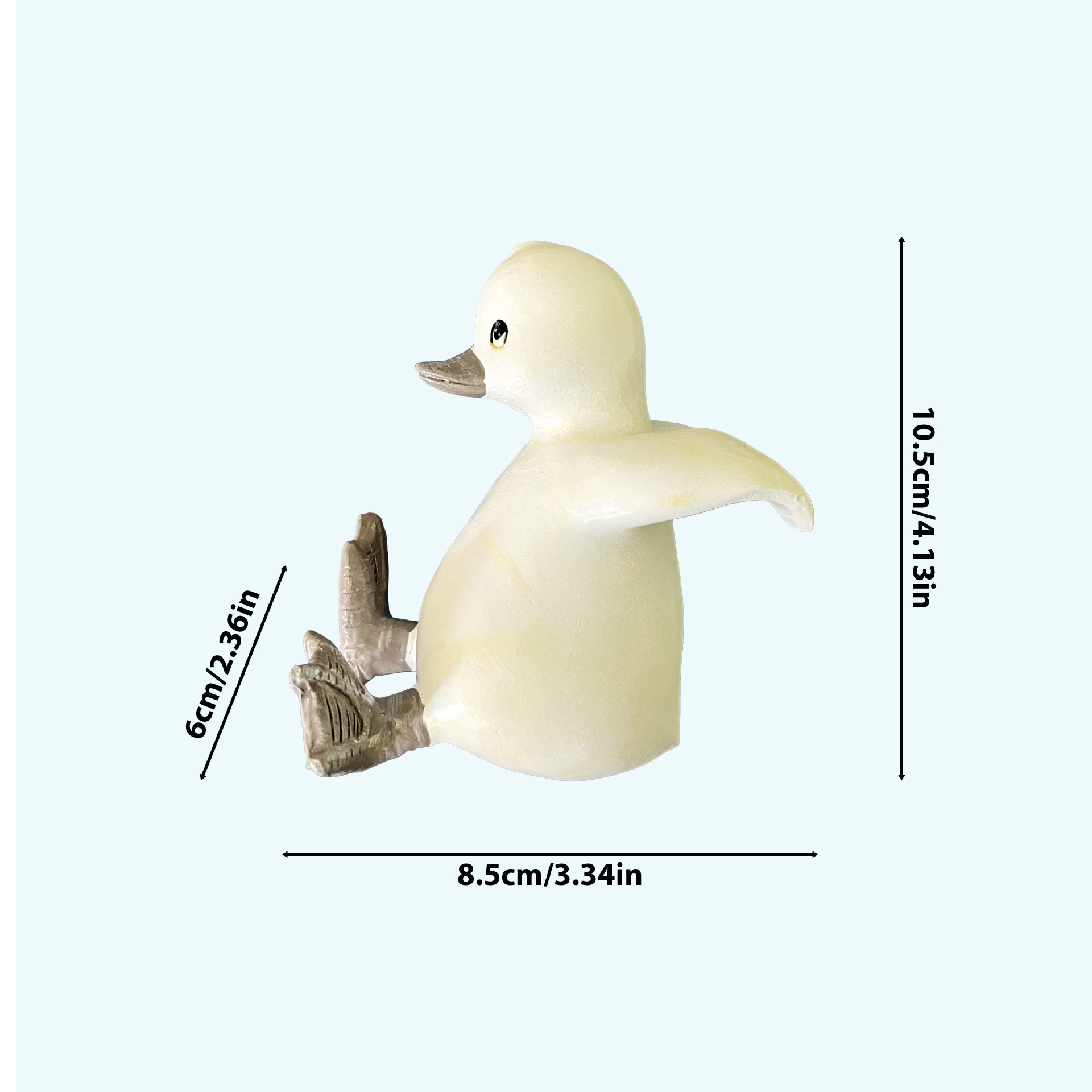 White Little Duck Wash Basin Holder Glass Fish Tank Edge Hanging Decorations Little Duck Wash Basin Holder - Shop at LoveMi