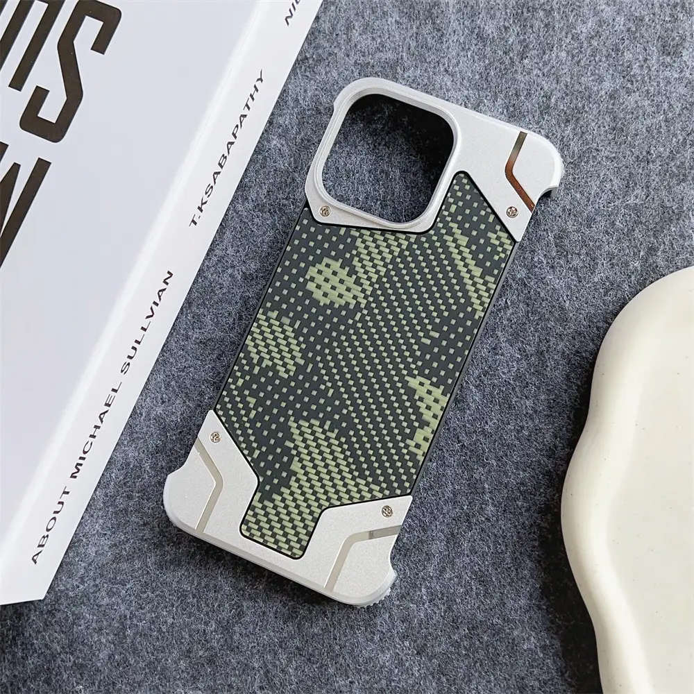 Camouflage Carbon Fiber Pattern Borderless Armor S25U Magnetic Drop-resistant Sheath