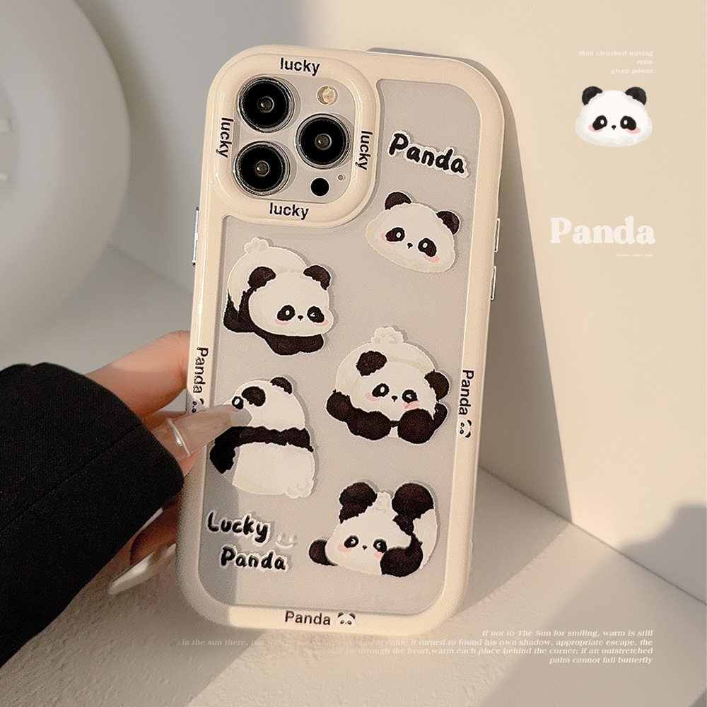 Cute Little Panda themed Shatterproof Phone Case