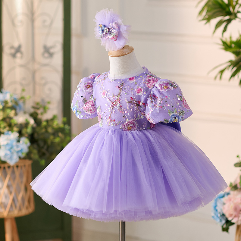 New Dream Purple Mori Style FARCENT Puff Sleeve Tulle Tutu Skirt - Image 2