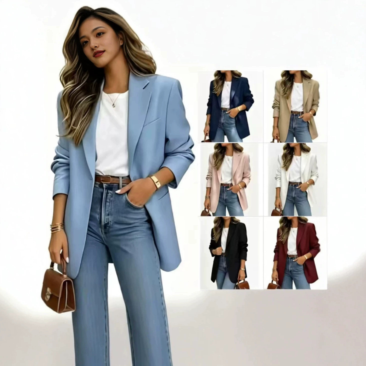 Solid-color Blazer From Europe And America