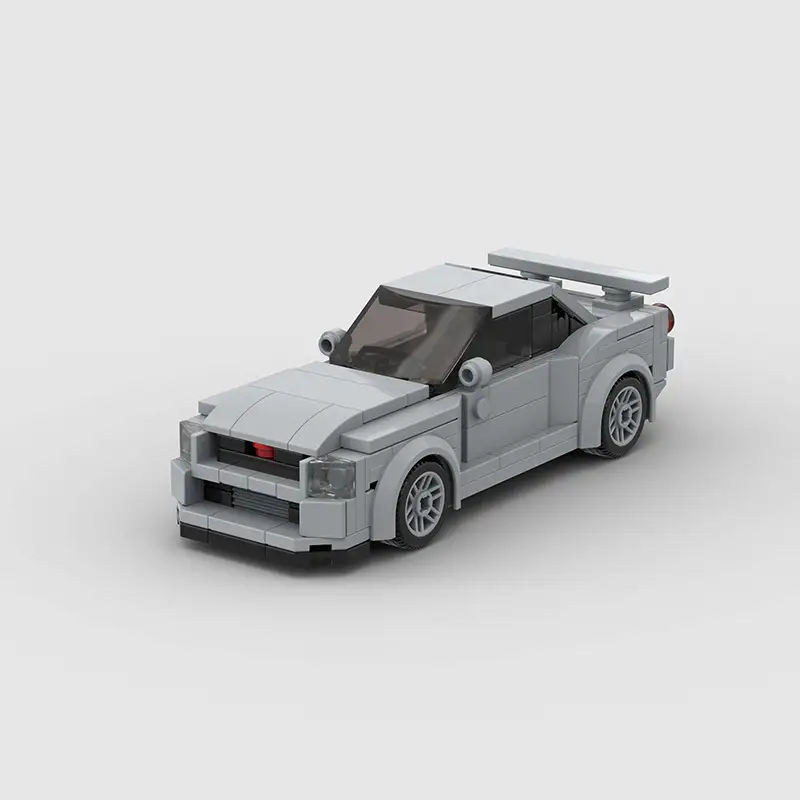 R34 Racing Car Running Small Particle Children Education Building Blocks Toy