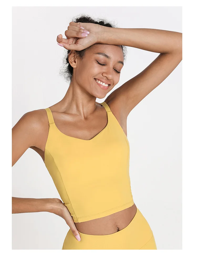 Title 16, New quick-drying yoga vest with chest pad