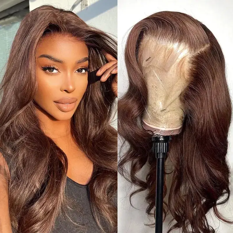 Long Curly Hair Wig with Side Bangs, Heat Resistant Synthetic Fiber