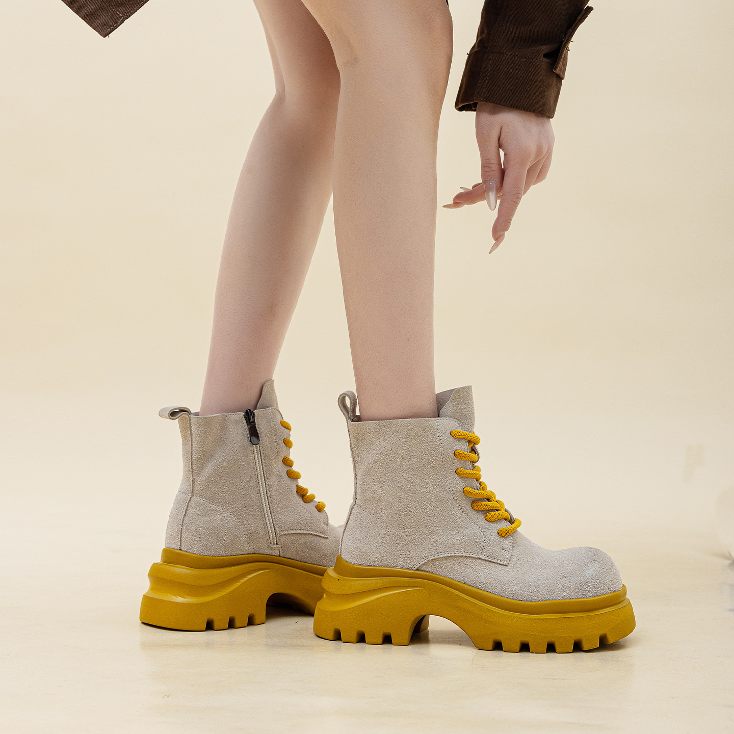 Full-Grain Leather Ankle Boots, picture 4 of 5