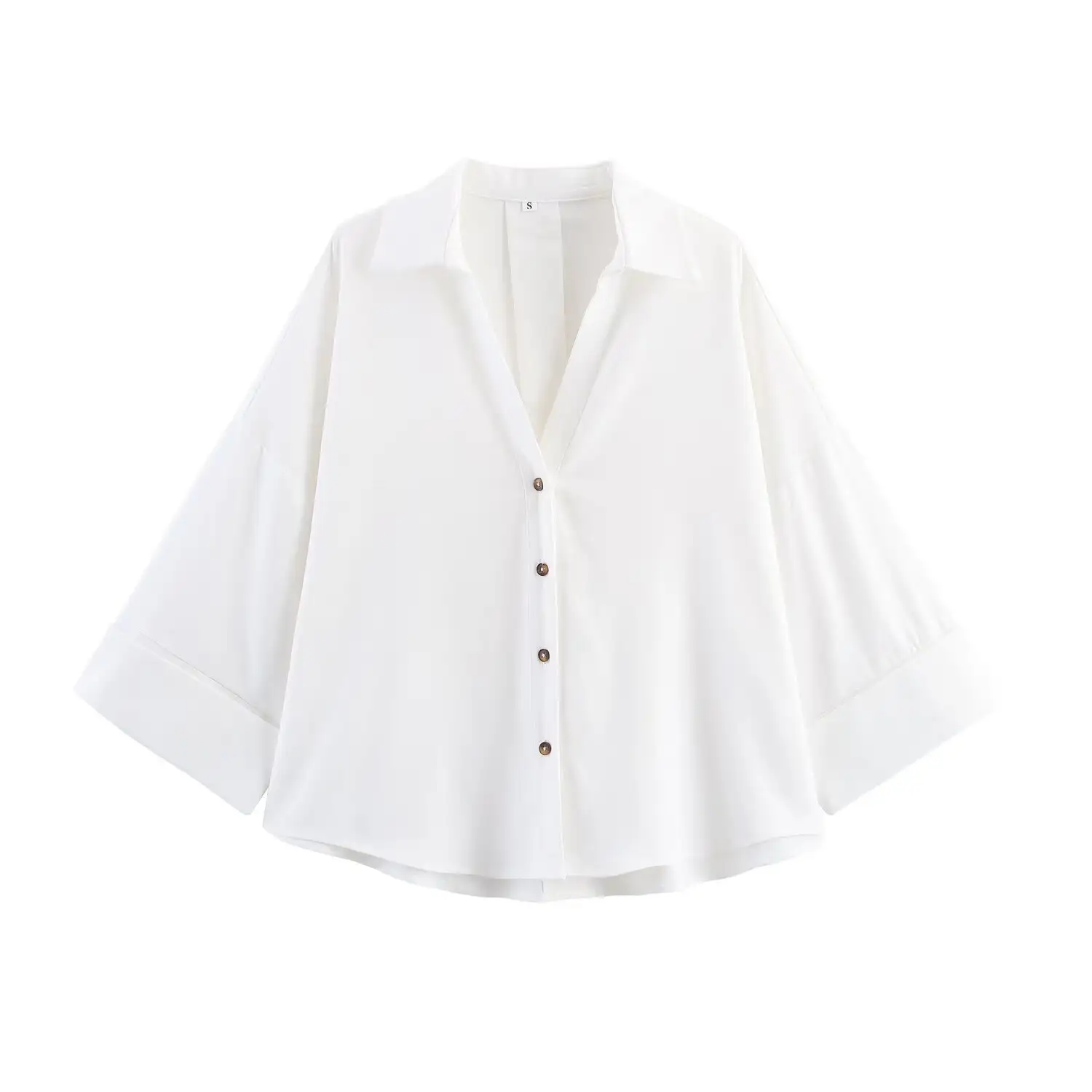 Women's Fashionable Slim-Fit Linen Multi-Color Striped Long-Sleeve Shirt