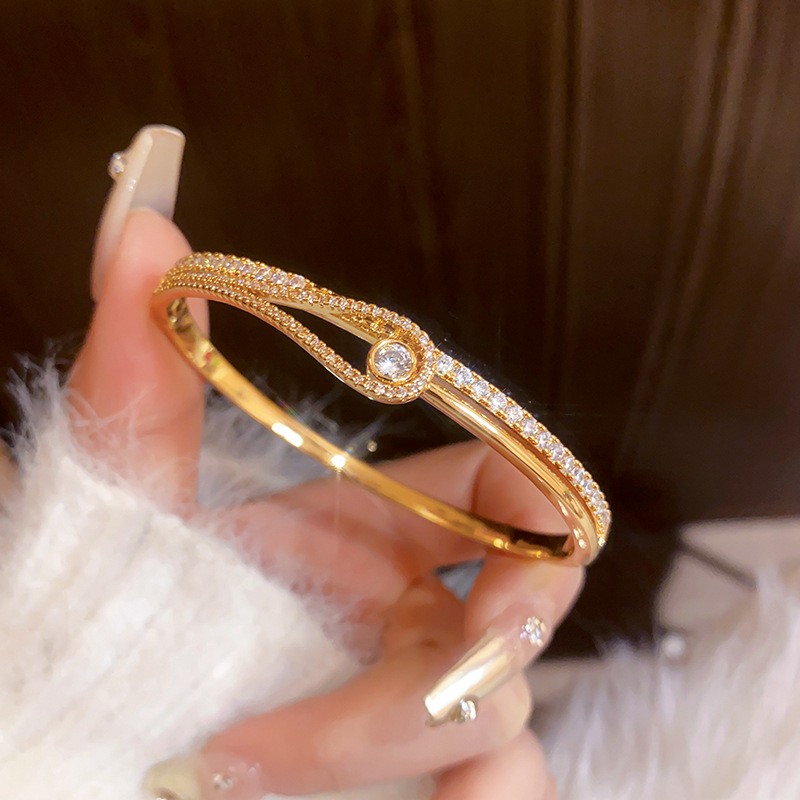 Real gold plated bracelet
