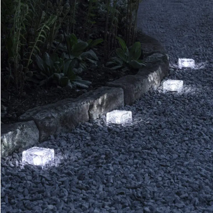 Outdoor Solar Ice Brick Light Courtyard Lamp