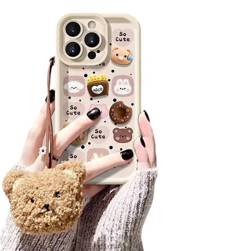 Autumn And Winter Plush Doll Phone Case