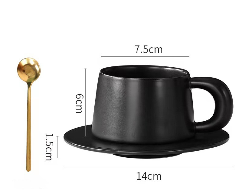 Cup And Saucer Black