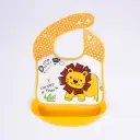 Detachable No-wash Waterproof Silicone-like Bib For Kids view 4