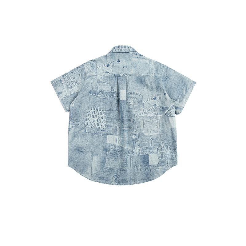 Short Sleeve Lapel Shirt For Men And Women