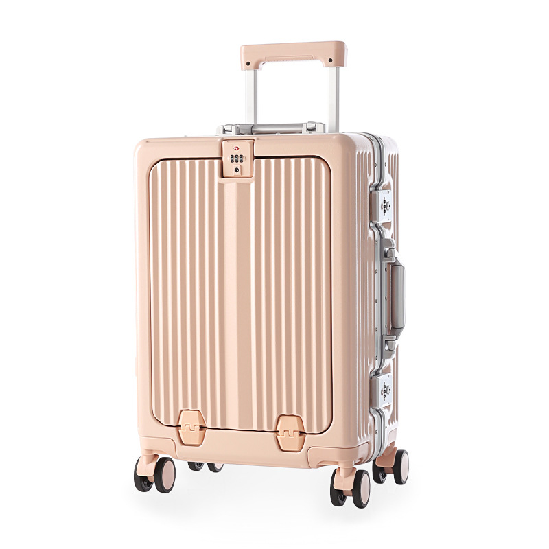 Solid-color Multi-functional Boarding Suitcasetravel Suitcase